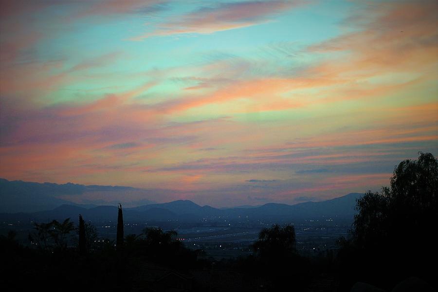 Sunset San Bernardino Valley California Photograph by Michael Hoard
