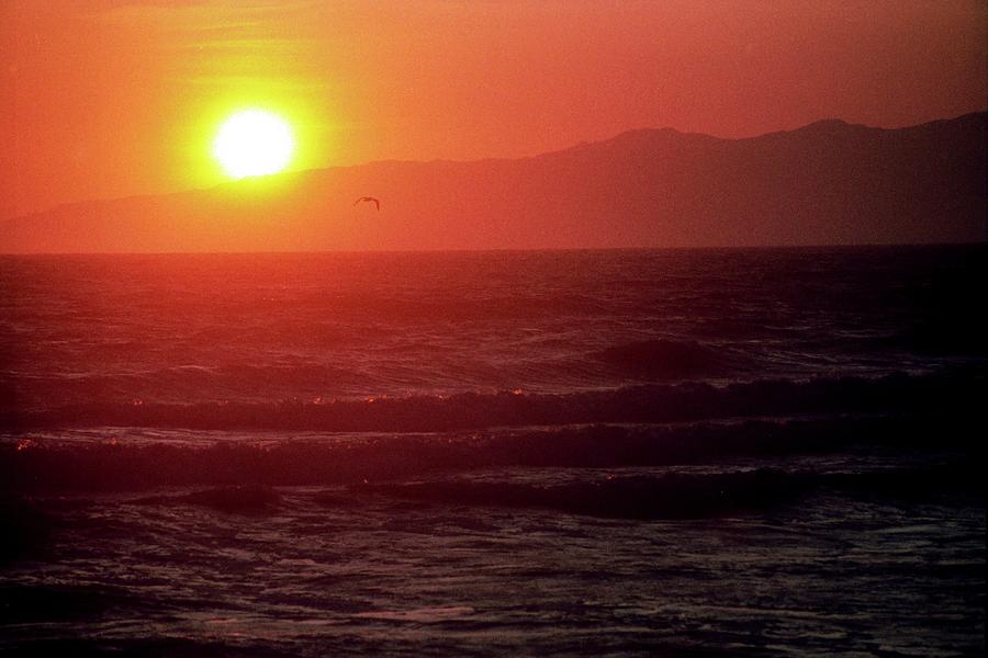 Sunset, Santa Monica Mountains, California, 1993 Photograph by James Oppenheim