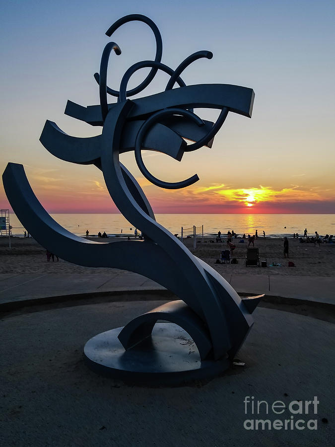 Sunset Sculpture Photograph by Elizabeth M