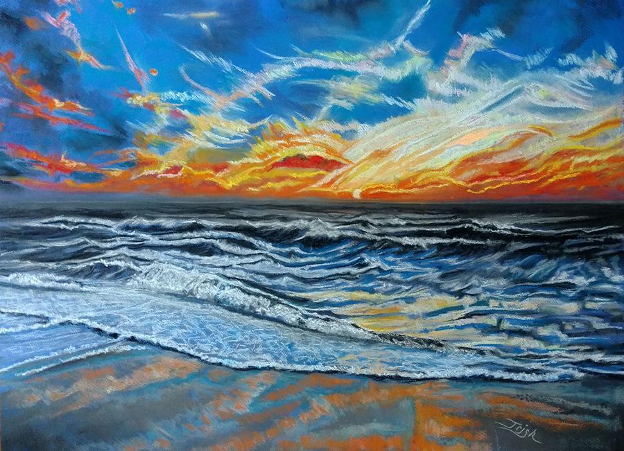 Sunset Seas Painting by Patricia Bonnette - Fine Art America