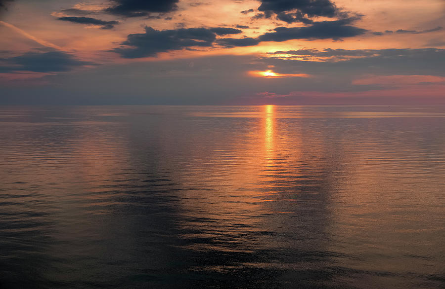 Sunset Photograph - Sunset Seaside Summer Evening by Anthony Paladino