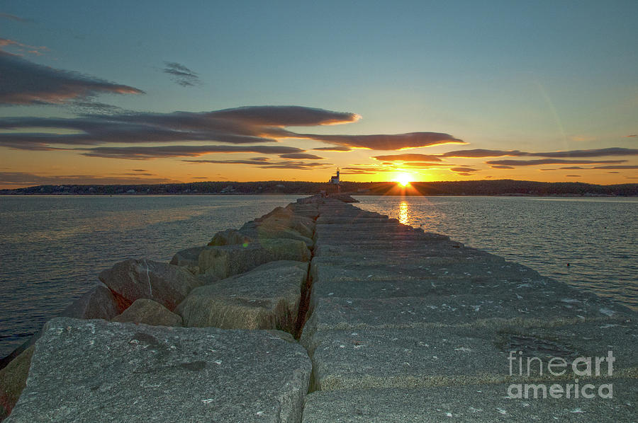 Sunset Seawall by Ruth H Curtis Sunset Seawall by Ruth H Curtis