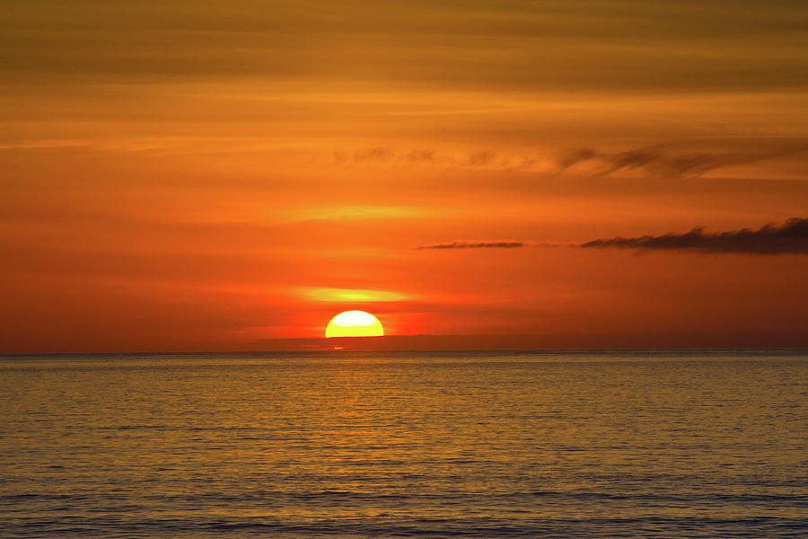 Sunset Sky, Ocean, Heceta Beach, Oregon Photograph by Michel Hersen ...