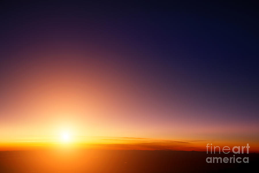 Sunset Sky Stratosphere Background Photograph By Logoboom