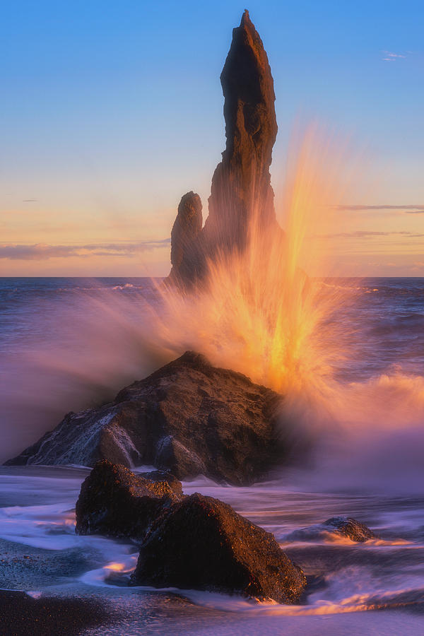 Sunset Splash Photograph by Darren White