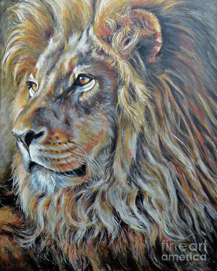 Wildlife Painting - Sunset Stare by Leigh Banks