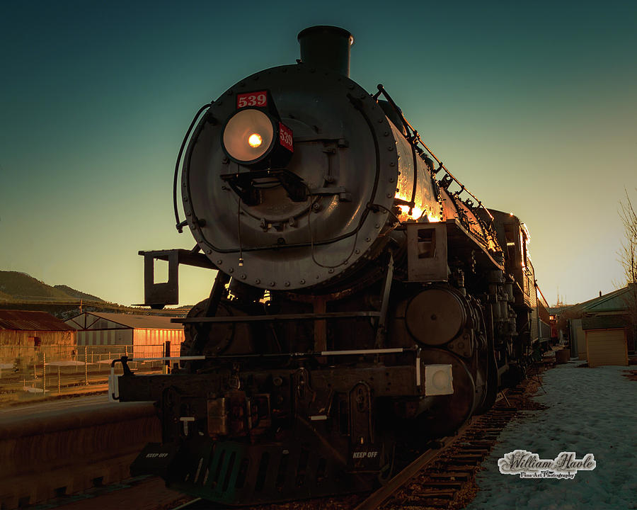 Sunset Steam Train 539 by William Havle Sunset Steam Train 539 by William Havle