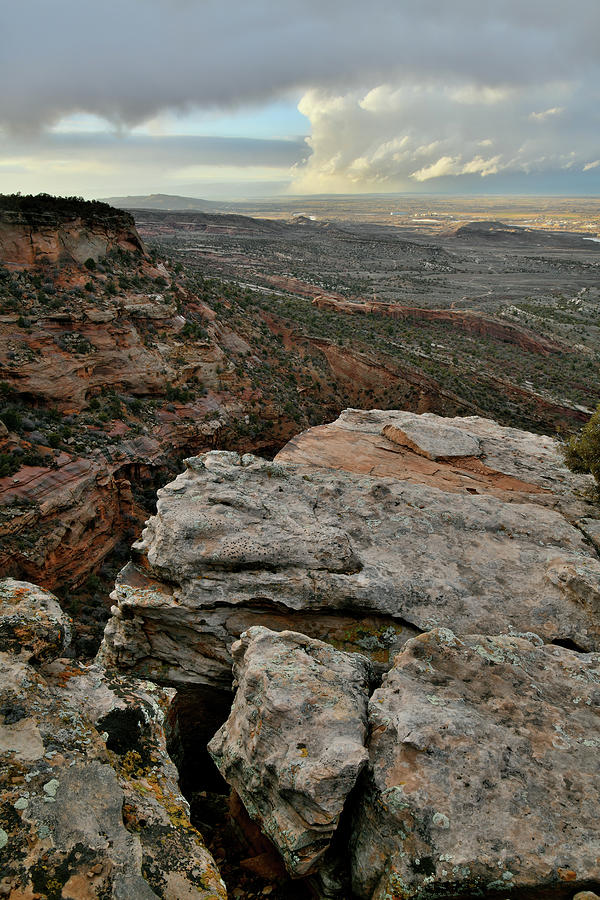 Sunset Storm Clouds from Colorado National Monument Photograph by Ray Mathis