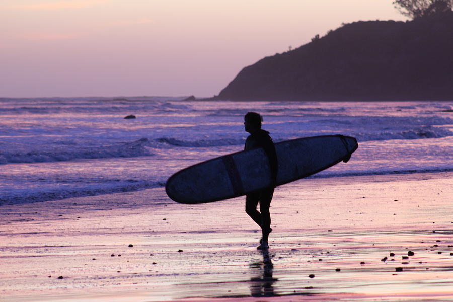 Sunset Surf Photograph by FD Graham