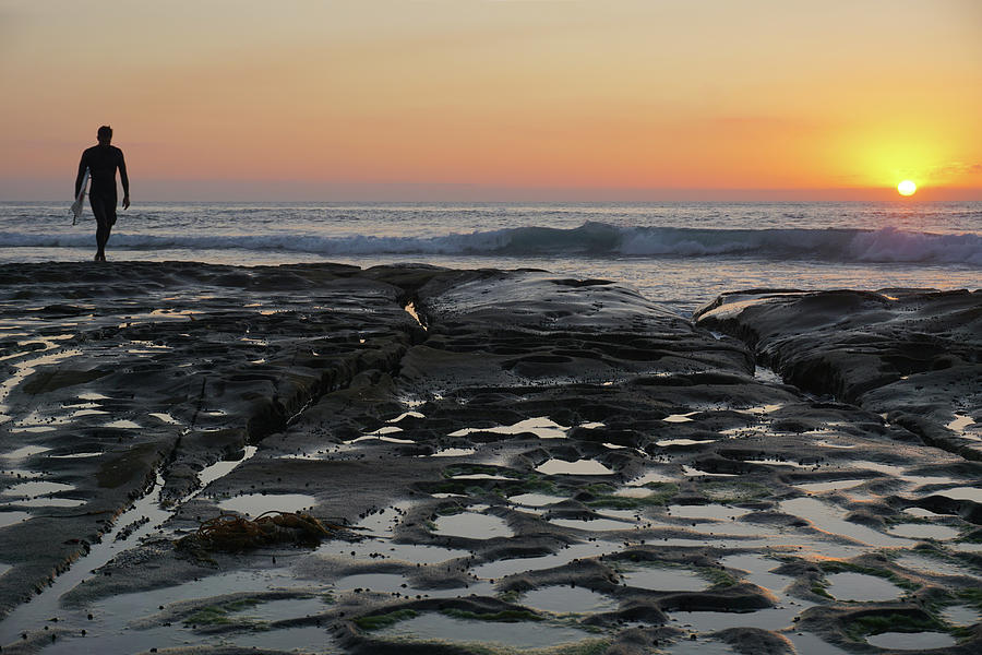 Sunset Surf Sayonara 3 Photograph by Richard A Brown