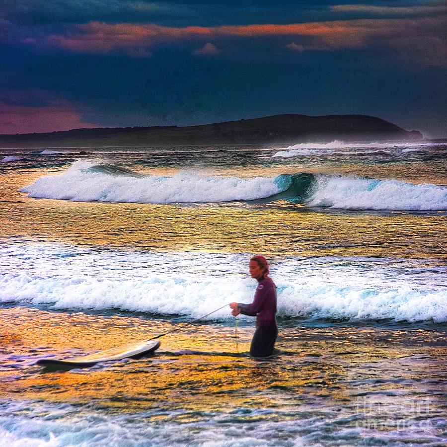 Sunset Surfer Photograph by Blair Stuart