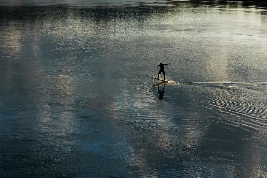 Sunset Surfer Photograph by Matthias Lscher