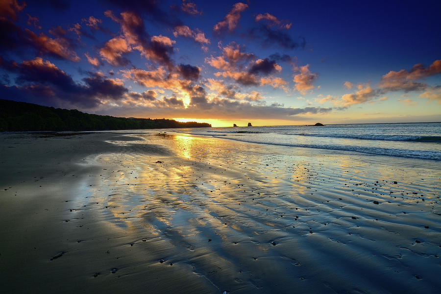 Sunset Surprise at Bullman Beach Photograph by Spencer McDonald