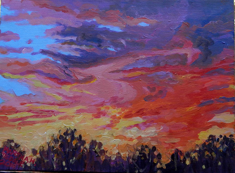 Sunset Tattnall Painting by Martha Tisdale