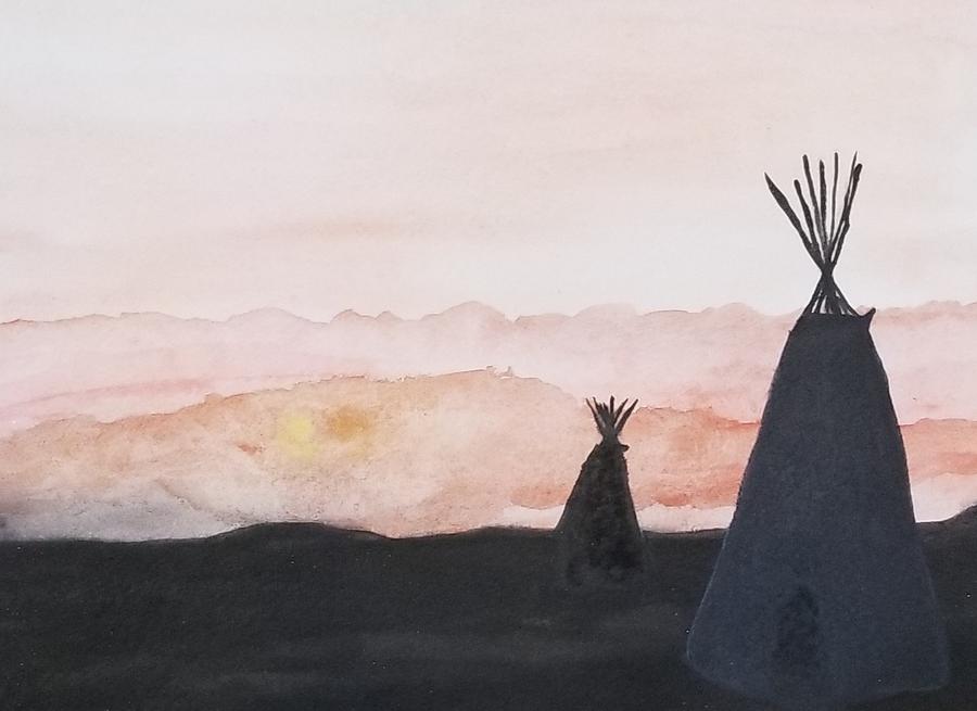 Sunset Tepees by KRISTIN MCDONNEL Sunset Tepees by KRISTIN MCDONNEL