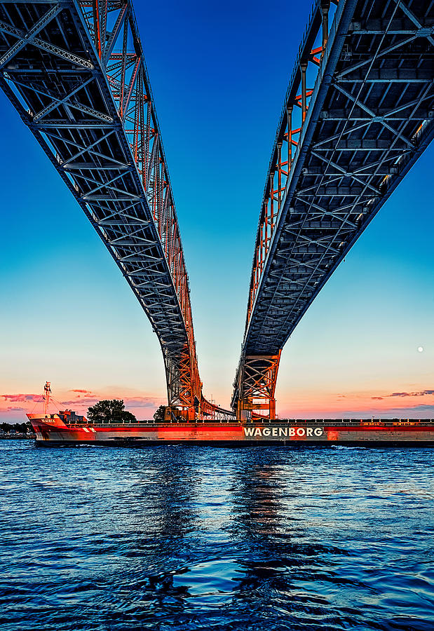 Sunset Under the Blue Water Bridges 1891 Photograph by Julie Horning