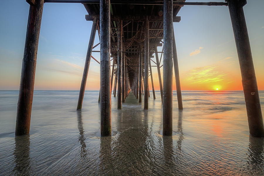 Sunset Under The Oceanside Pier Photograph by JC Findley
