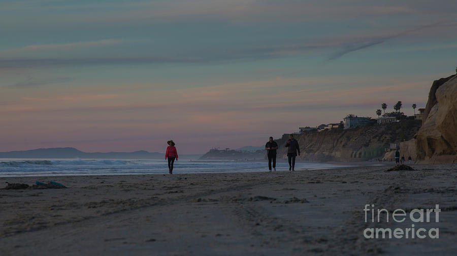 Sunset walk Photograph by Agnes Caruso