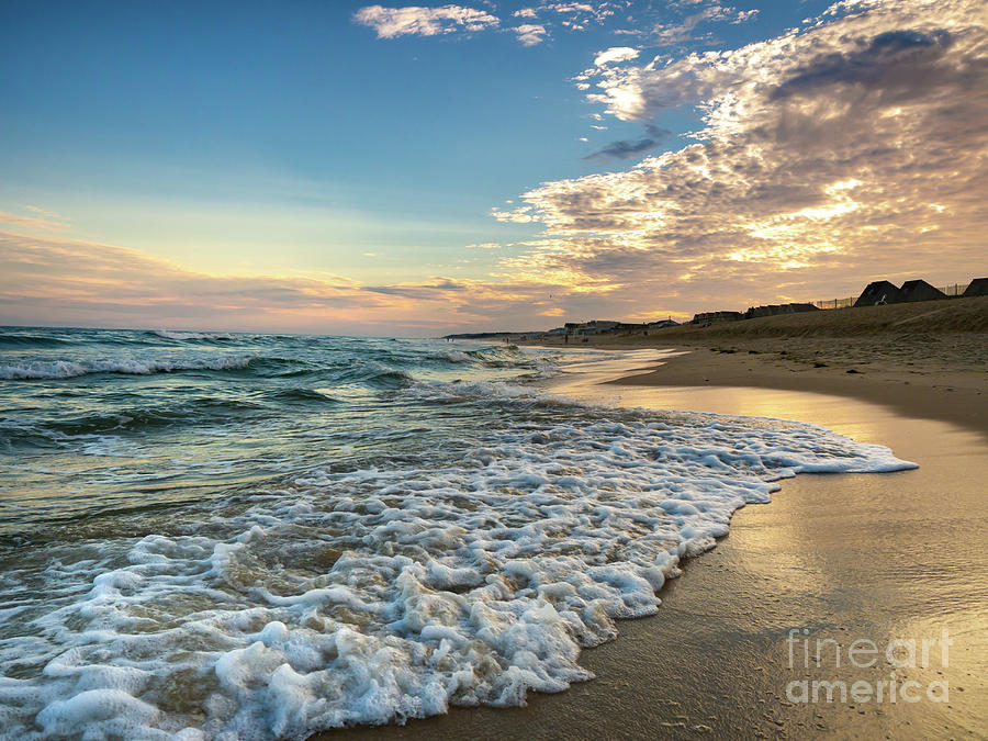 Sunset Waves in Montauk Photograph by Alissa Beth Photography