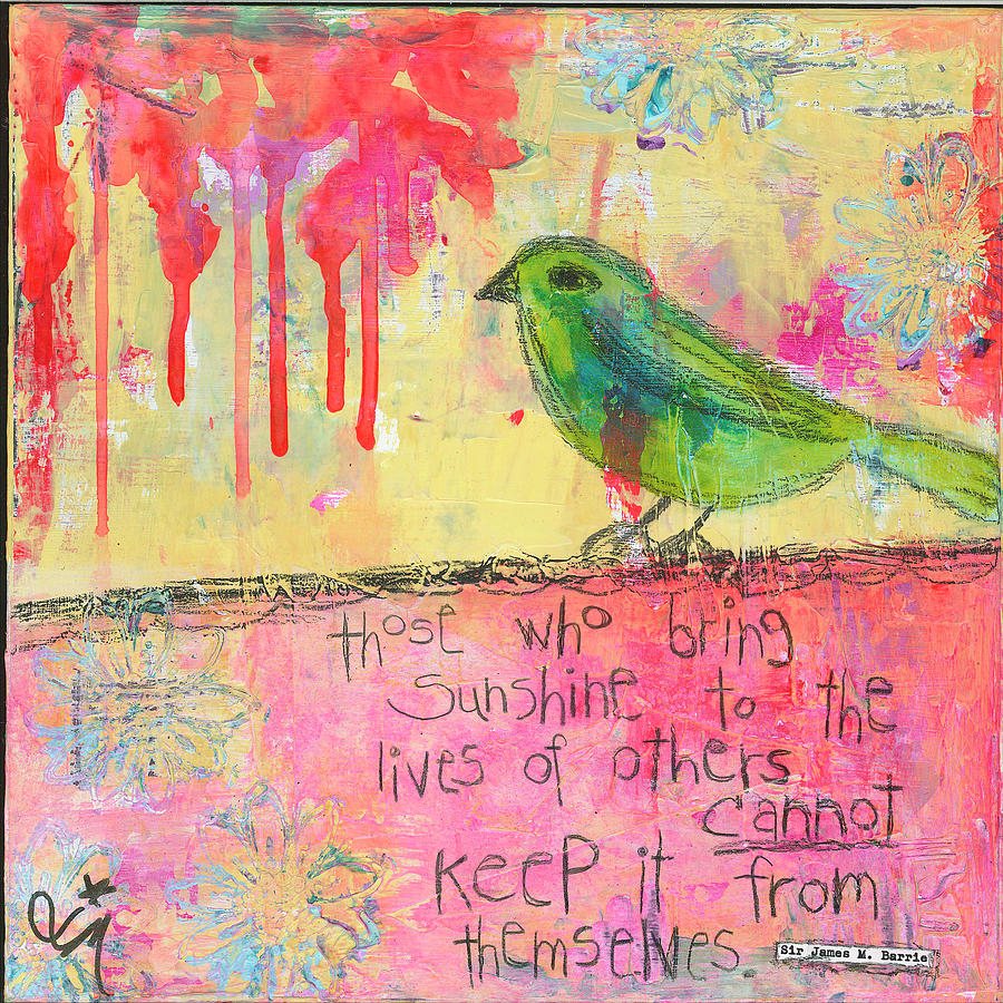 Animal Painting - Sunshine Bird by Jennifer Mccully