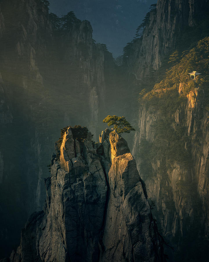 Mountain Photograph - Sunshine In Huangshan by Oleg Rest