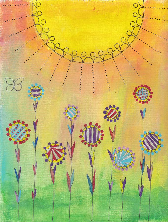 Sunshine Drawing by Lisa Baird