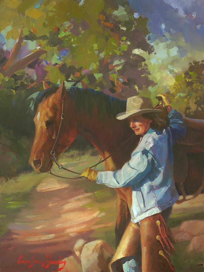 Sunshine Trail Painting by Carolyne Hawley