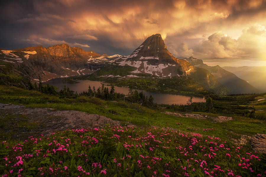 Mountain Photograph - Sunstorm by Ryan Dyar