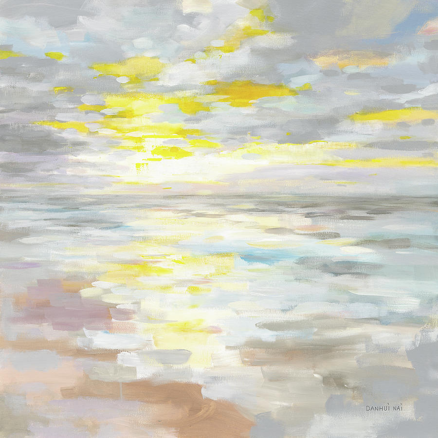 Abstract Painting - Sunup On The Sea by Danhui Nai