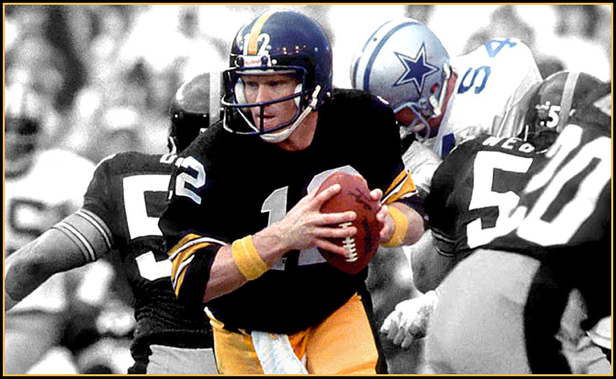 Super Bowl 13 M V P Terry Bradshaw Mixed Media by Jas Stem - Pixels