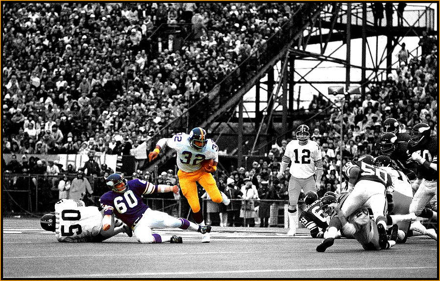 Super Bowl 9 Franco Harris M V P Mixed Media by Jas Stem - Pixels