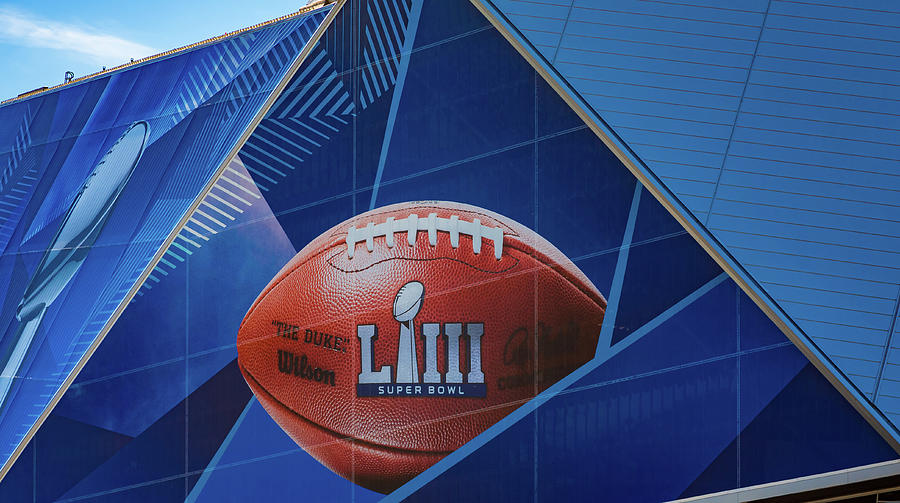 Super Bowl LIII Football Logo Photograph by Darryl Brooks
