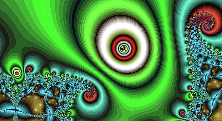 Super Hurricane Eye Green Digital Art by Don Northup