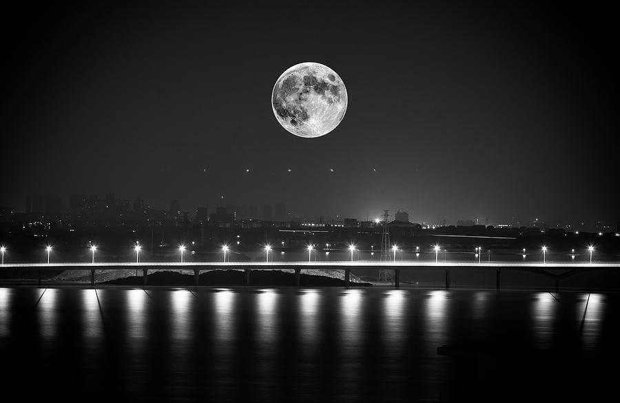 Super Moon Photograph by By Well sun