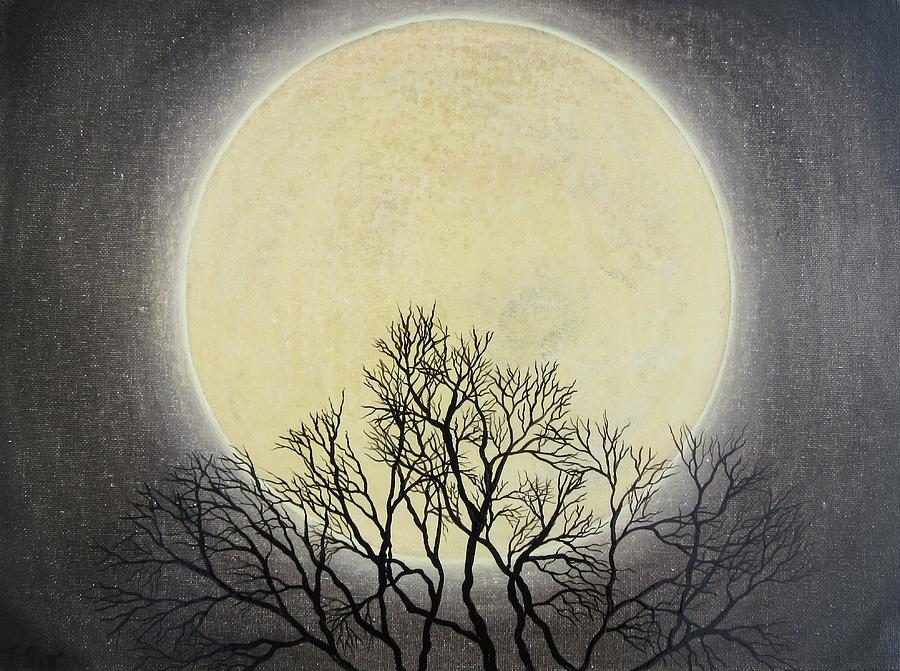 Super Moon  Mixed Media by Tammy Oliver