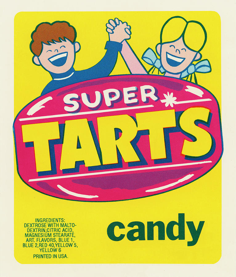 Candy Painting - Super Tarts Candy by Unknown