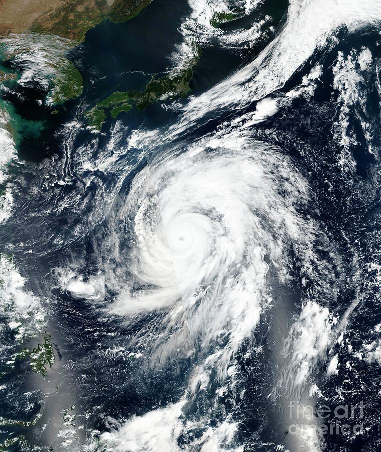 Super Typhoon Hagibis Photograph by Nasa Worldview, Earth Observing System Data And Information System (eosdis)/science Photo Library