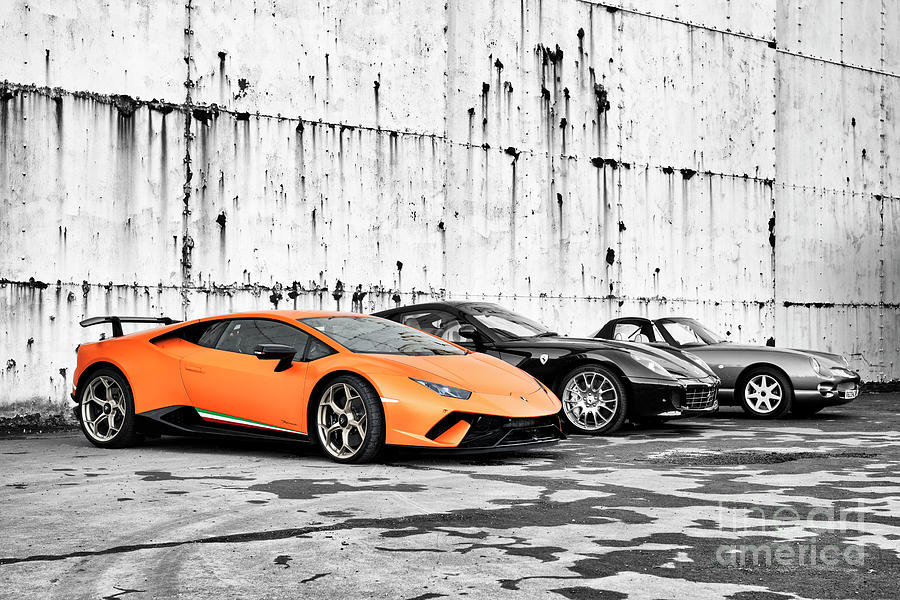Black And White Photograph - Supercars by Tim Gainey