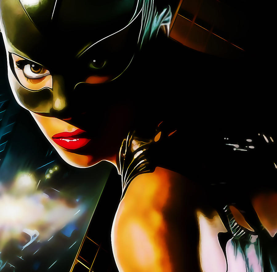 Superhero Catwoman Mixed Media by Marvin Blaine