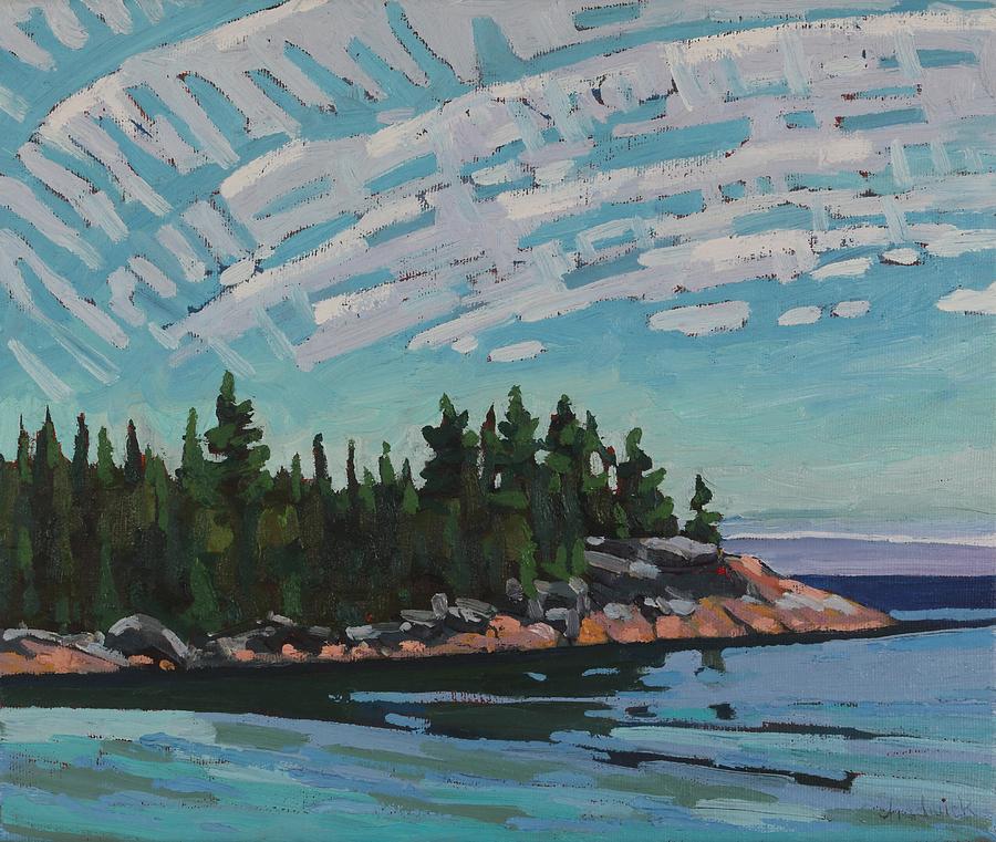 Spring Painting - Superior Katherine Cove by Phil Chadwick