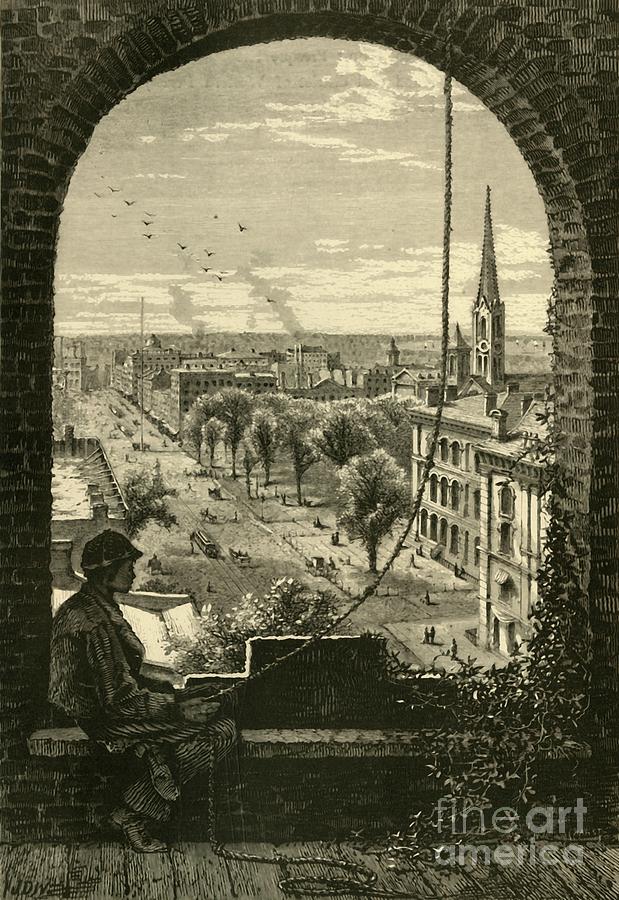 Superior Street Drawing by Print Collector