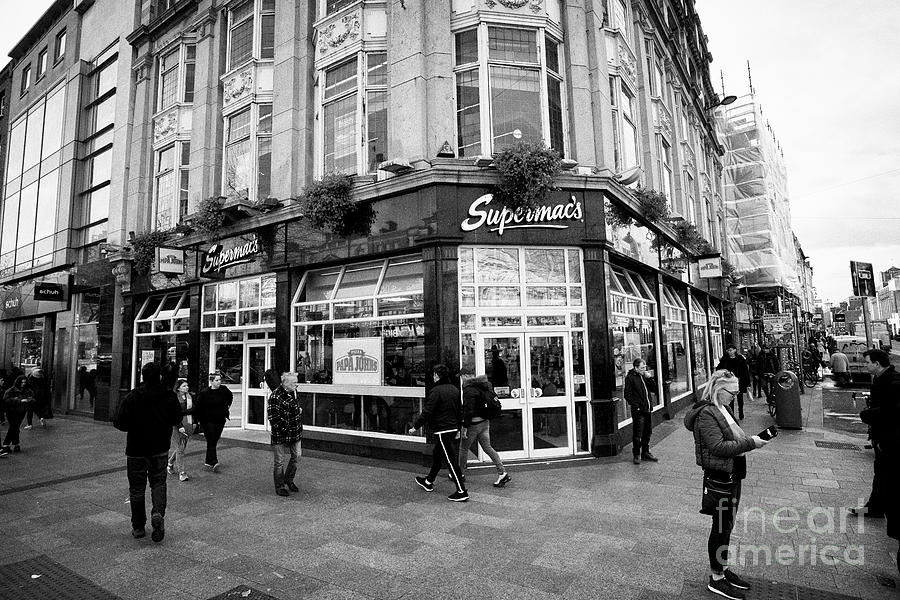 Dublin Photograph - supermacs irish fast food burger chain restaurant on 45-46 oconnell street Dublin republic of Irelan by Joe Fox Dublin Photograph - supermacs irish fast food burger chain restaurant on 45-46 oconnell street Dublin republic of Irelan by Joe Fox
