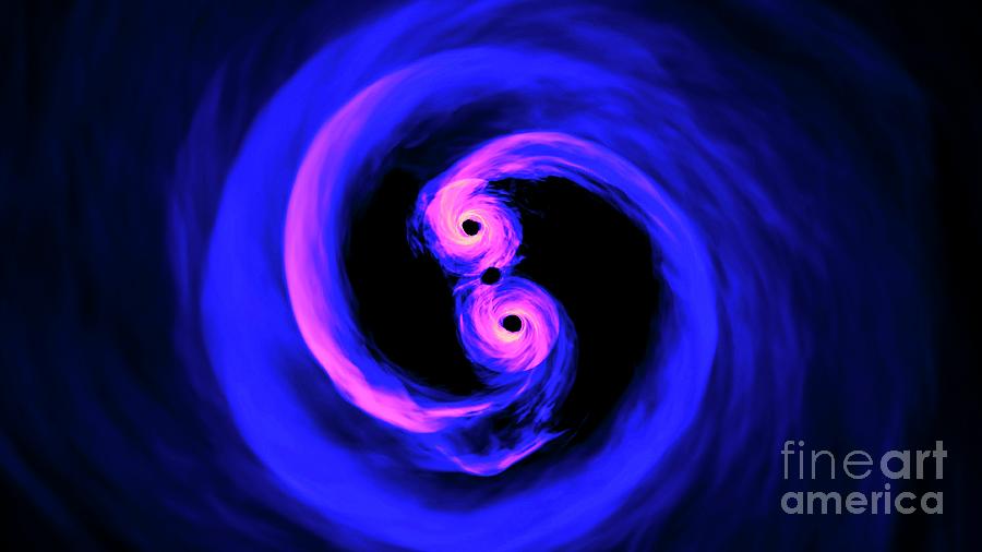 Supermassive Black Hole Binary Photograph By Nasa's Goddard Space ...