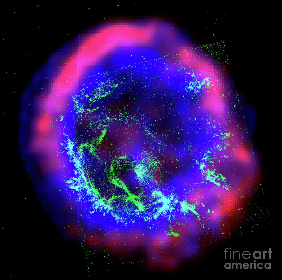 Supernova Remnant E0102-72 Photograph By Nasa/cxc/sao/hst/acta/science ...