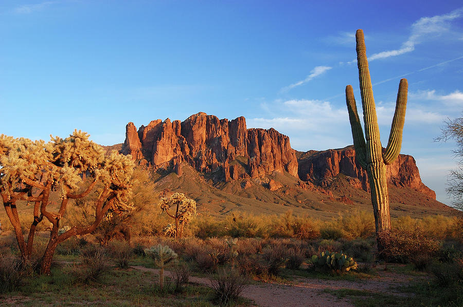Superstition Mountains Photograph by Groveb