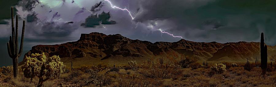 Superstition Storm Photograph by Hans Brakob