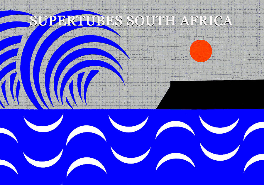 Supertubes Jefferys Bay South Africa Digital Art by David Lee Thompson