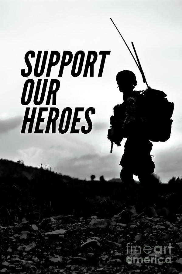 Support Our Heroes Digital Art