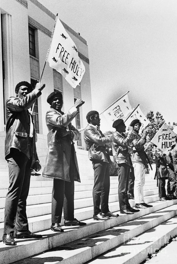 Supporters Of Huey Newton Photograph by Bettmann