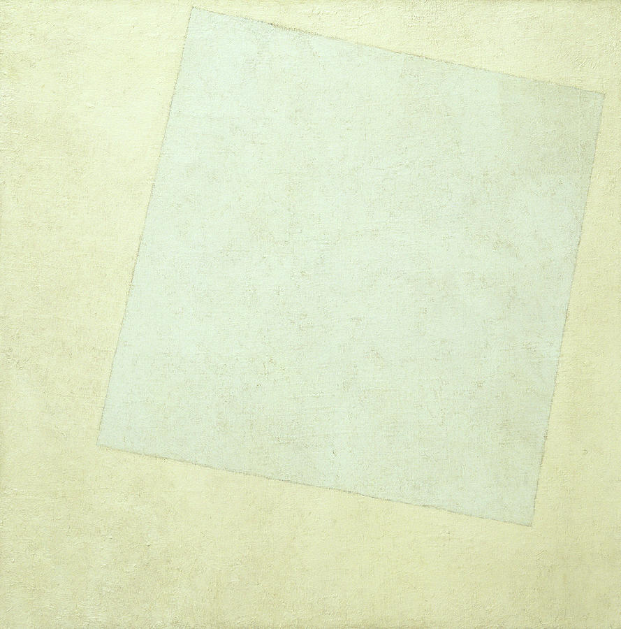 Abstract Painting - Suprematist Composition, White on White, 1918 by Kazimir Malevich
